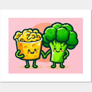 Mac and Cheese with Broccoli Posters and Art